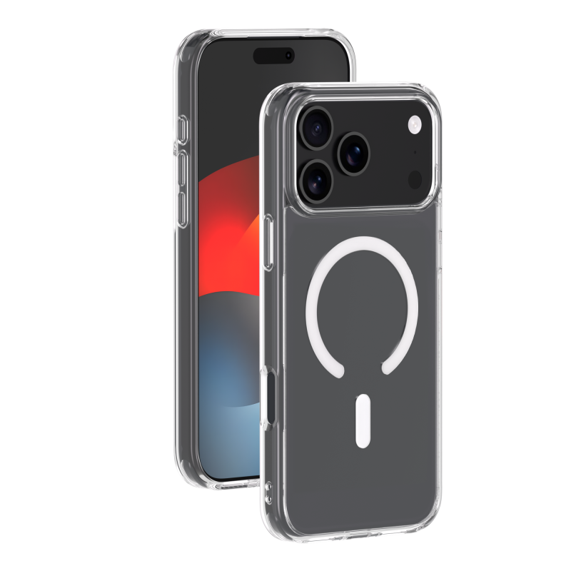 Coque MagSafe iPhone 17 Pro Max Hybride Transparente