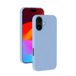 Coque MagSafe iPhone 17 Silicone Bleu Ciel
