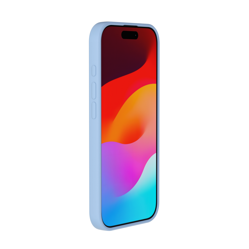 Coque MagSafe iPhone 17 Silicone Bleu Ciel