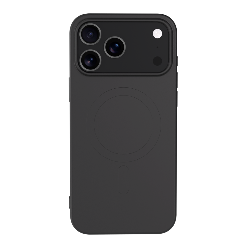 Coque MagSafe iPhone 17 Pro Silicone Noire