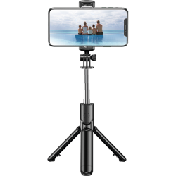 Perche à selfie Bluetooth® avec trépied Noir Bigben