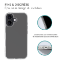 Pack 2 en 1 Coque iPhone 17 Souple Transparente + Protège écran 2.5D + SmartFrame™ - Certifié GRS