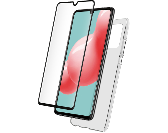 Pack Samsung Galaxy A41 Coque Transparente + Verre trempé  Bigben