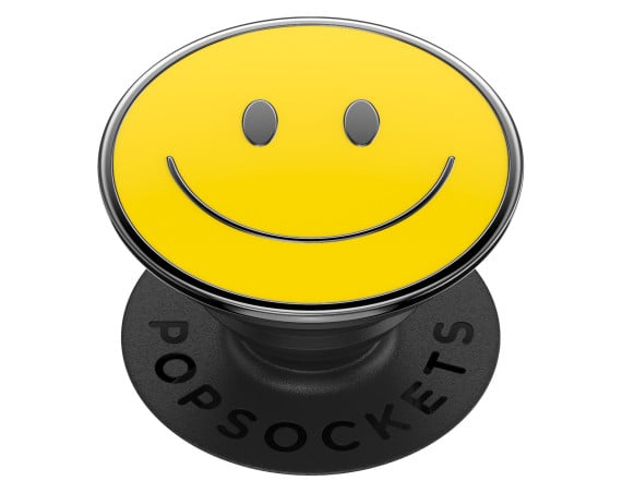 Support PopGrip Premium Enamel Adhésif Stand et Selfie Be Happy