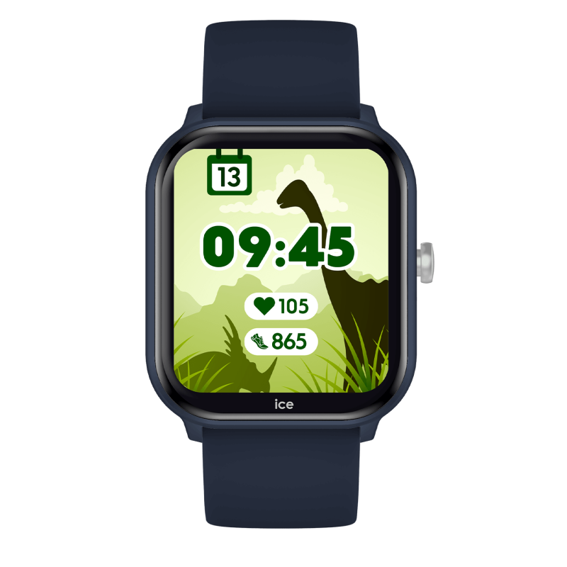 Montre connectée ICE SMART Junior 3.0 Rectangulaire avec Bracelet Silicone Bleu