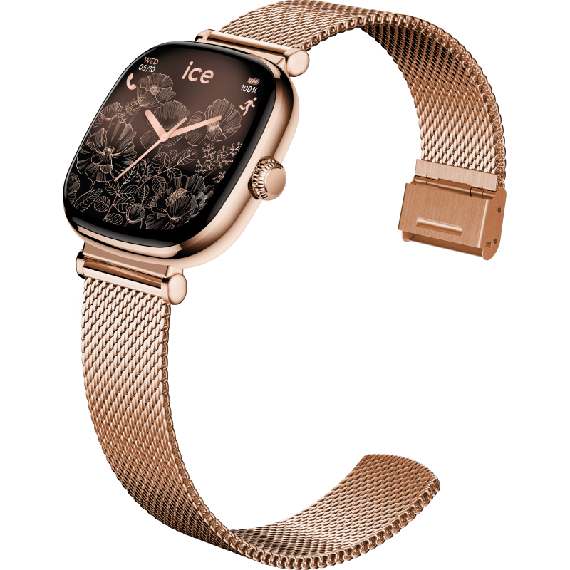RuenTech Bracelet Métal 22 Mm Pour Ice Smart 3.0/2.0 1.96/1.85 – Acier Inoxydable, Ajustable 14-20.5 Cm, 2 Pièces