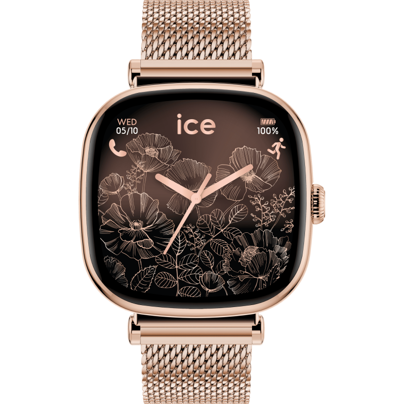 Bracelet Métal 22mm Pour Montre Ice Smart 3.0/2.0/1.85 – Acier Inoxydable, Ajustable 14-20.5cm, Fermoir Boucle
