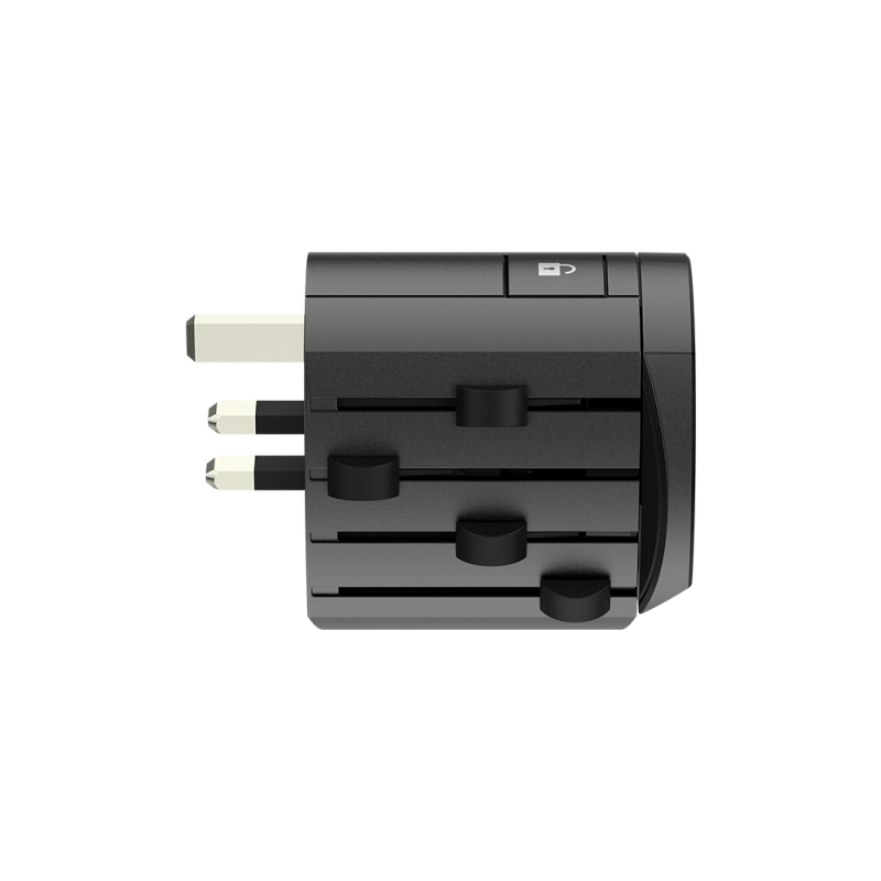 Adaptateur voyage 4 USB A ALPHA Universel Noir