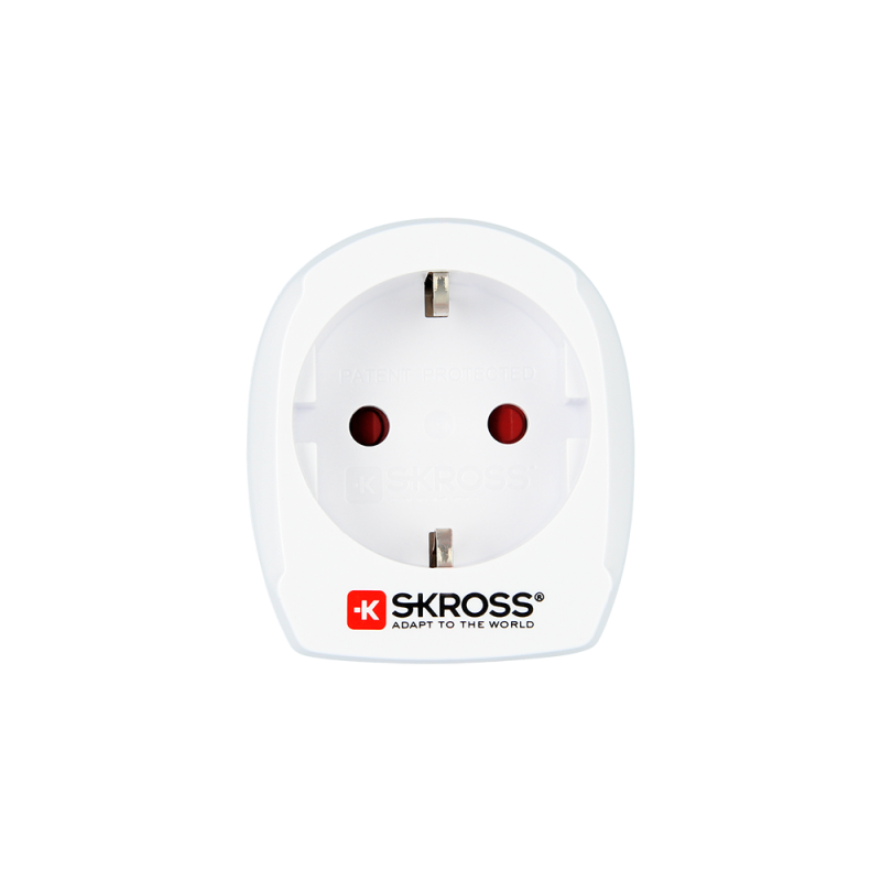 Adaptateur voyage Europe vers Danemark Blanc
