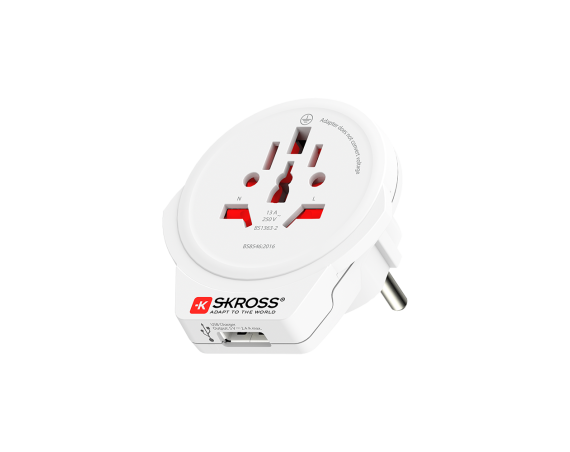 Adaptateur voyage USB A...