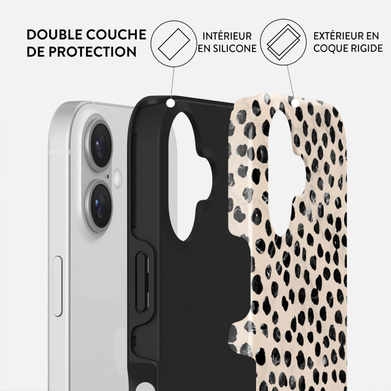 Coque MagSafe iPhone 16 Tough Motifs Almond Latte