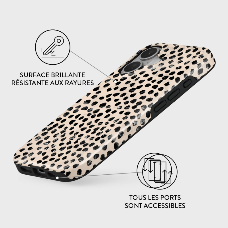 Coque MagSafe iPhone 16 Tough Motifs Almond Latte