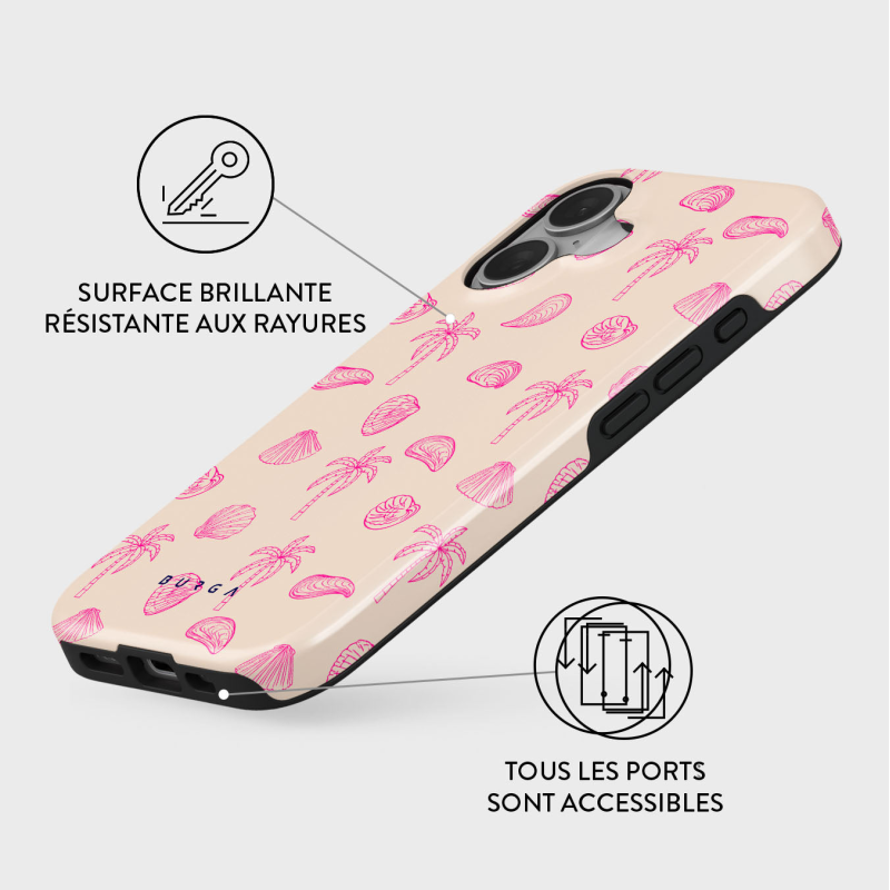 Coque MagSafe iPhone 16 Plus Tough Motifs Beach Please
