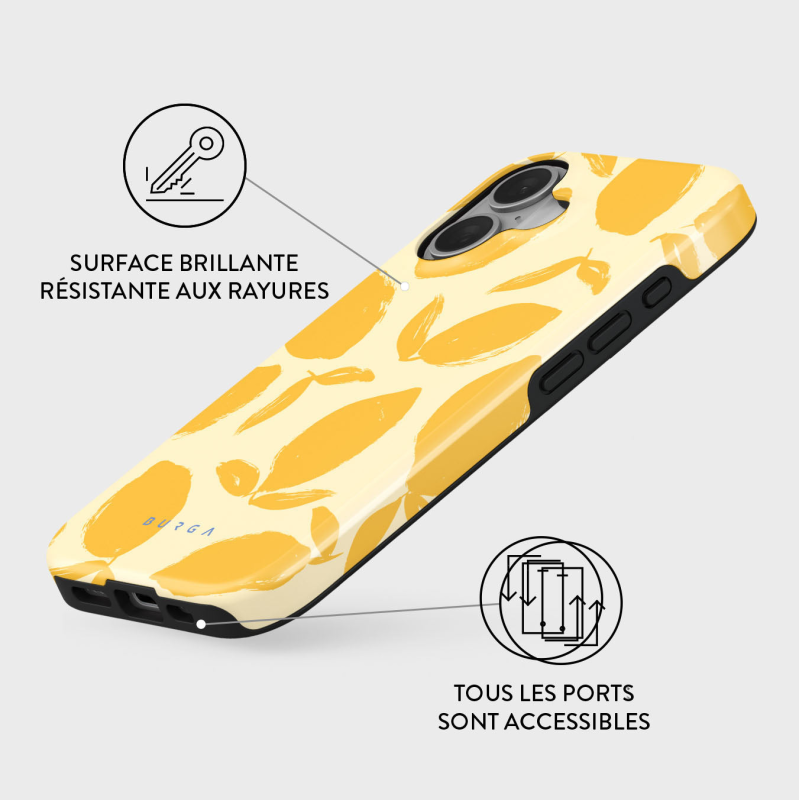 Coque MagSafe iPhone 16 Plus Tough Motifs Lemon Tart