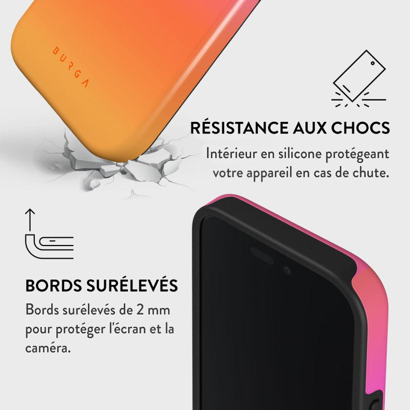 Coque MagSafe iPhone 16 Plus Tough Motifs Sunset Club