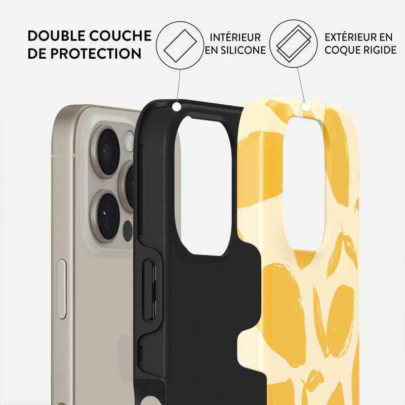 Coque MagSafe iPhone 16 Pro Tough Motifs Lemon Tart