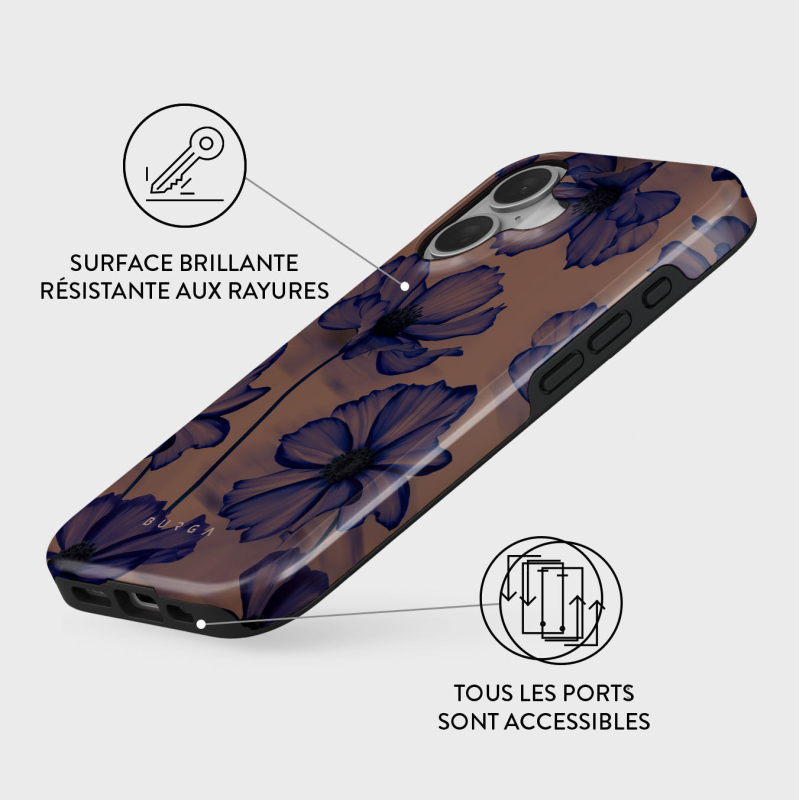Coque MagSafe iPhone 16 Plus Tough Motifs Velvet Night
