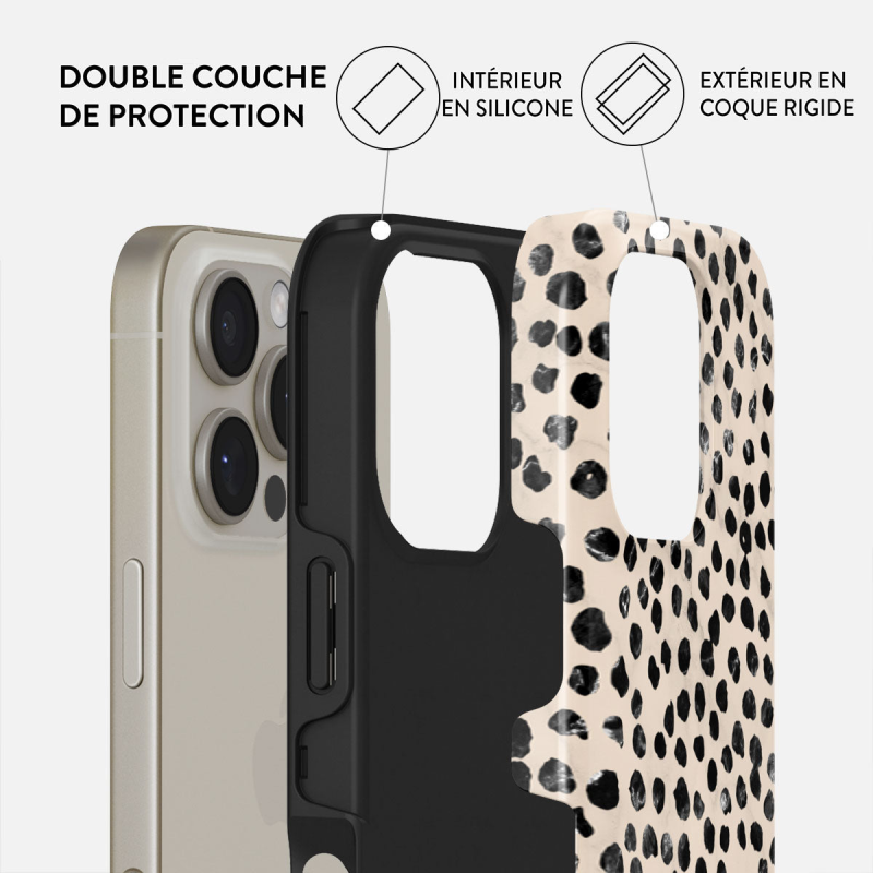 Coque MagSafe iPhone 16 Pro Max Tough Motifs Almond Latte