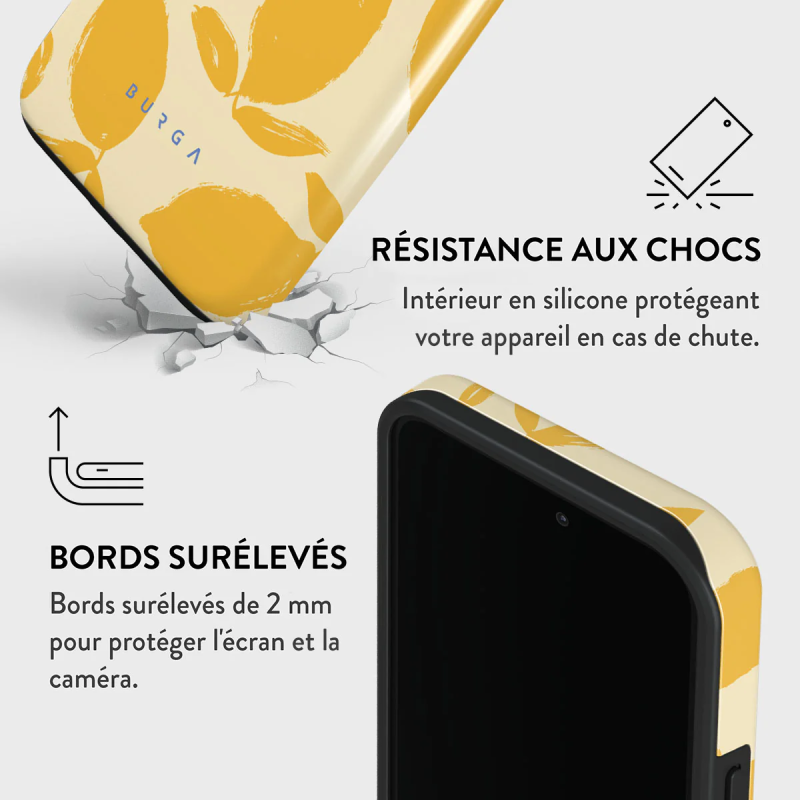 Coque iPhone 13 Pro Rigide Motifs Lemon Tart
