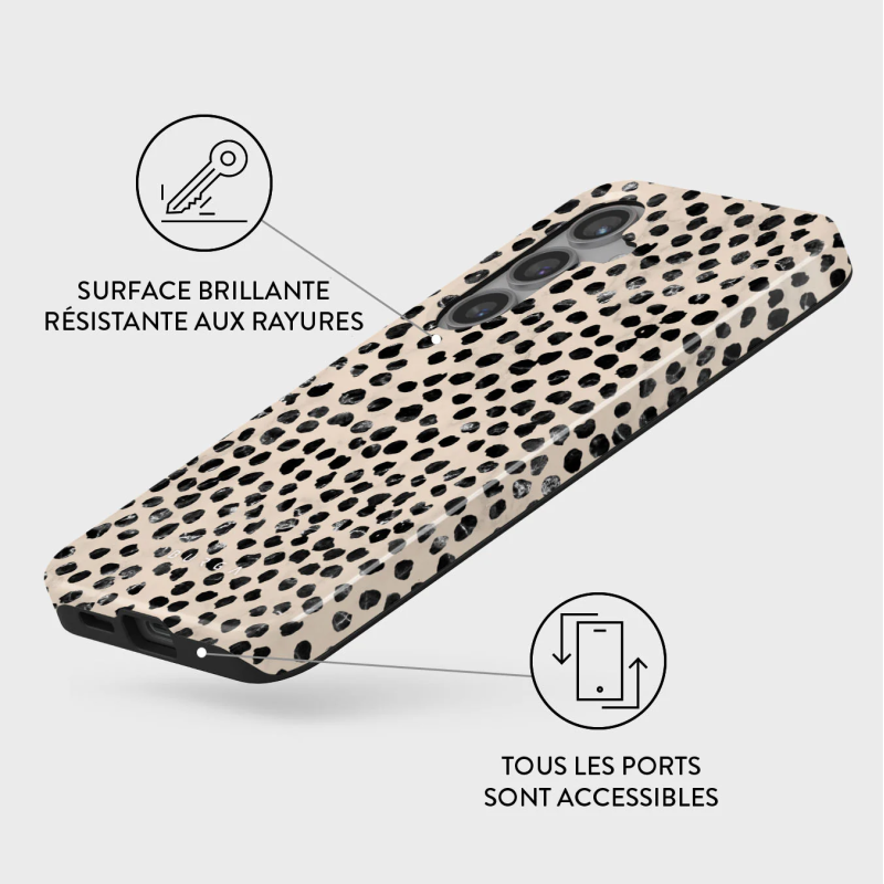 Coque Samsung Galaxy S24 Rigide Motifs Almond Latte