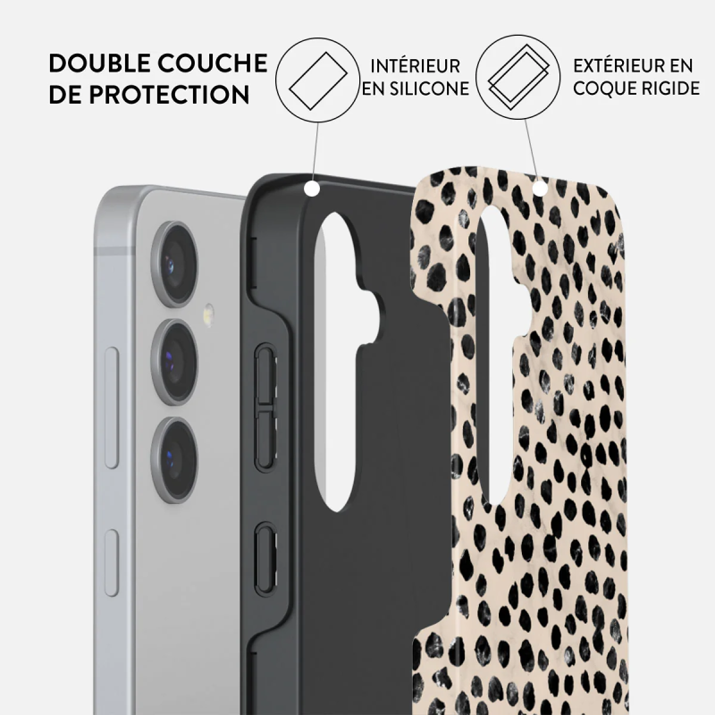 Coque Samsung Galaxy S24 Rigide Motifs Almond Latte