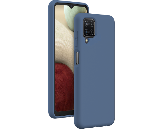 Coque Samsung Galaxy A12 Silicone SoftTouch Bleue Bigben