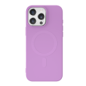 Coque Silicone iPhone 16 Pro Compatible MagSafe Violette Bigben