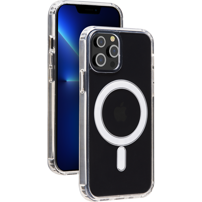 Coque Apple iPhone 13 Pro Compatible MagSafe Hybride Transparente Bigben
