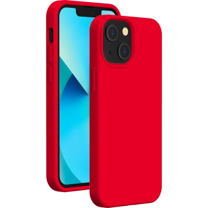 Coque Apple iPhone 13 mini Silicone SoftTouch Rouge Bigben