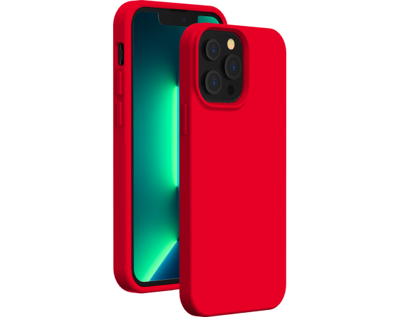 Coque Apple iPhone 13 Pro Silicone SoftTouch Rouge Bigben