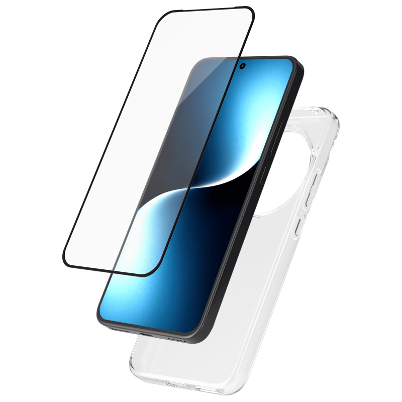 Pack 2 en 1 Coque Honor Magic 8 Lite Souple Transparente + Protège écran 2.5D + SmartFrame™ - Certifié GRS