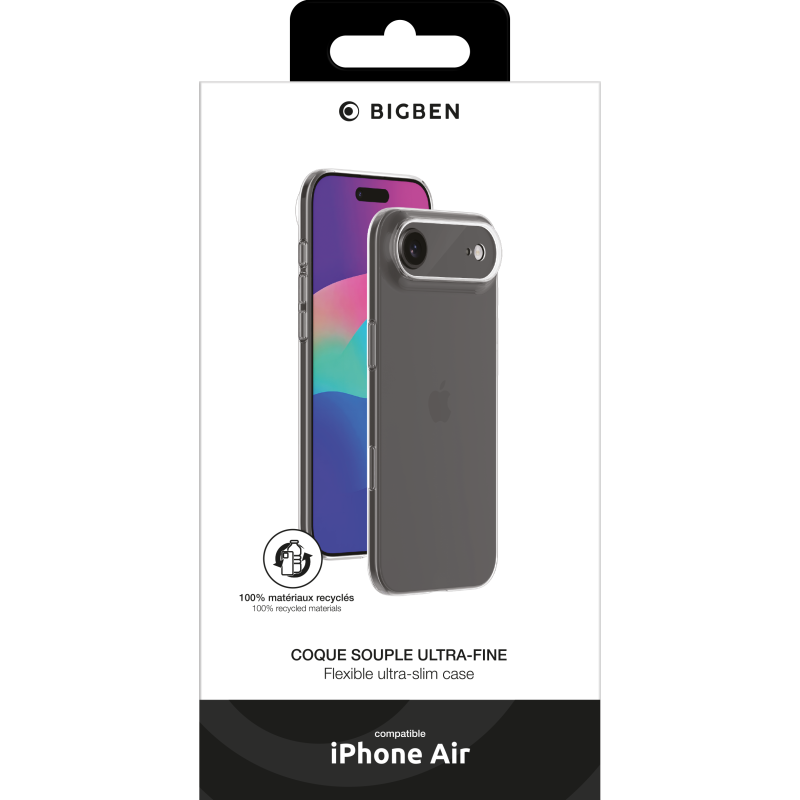 Coque iPhone Air Slim 0,6mm Transparente