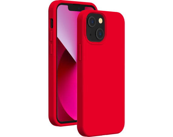 Coque Apple iPhone 13 Silicone SoftTouch Rouge Bigben