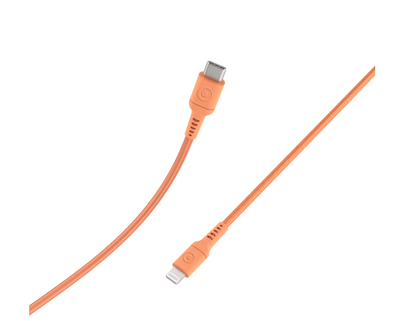 Câble Tissé USB C / Lightning 3A 1.2m PD 60W Mango
