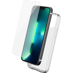 Pack Apple iPhone 13 Pro Coque Transparente + Verre trempé  Bigben