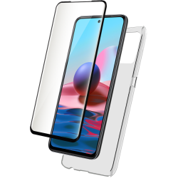 Pack Xiaomi Redmi Note 10/10s Coque Transparente + Verre trempé  Bigben