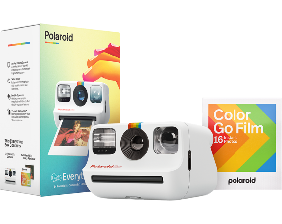 Pack Appareil photo GO Blanc + 1 pack de films colors Polaroid