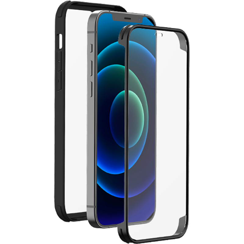 Coque 360° Apple iPhone 13 Protection Intégrale Noire Bigben