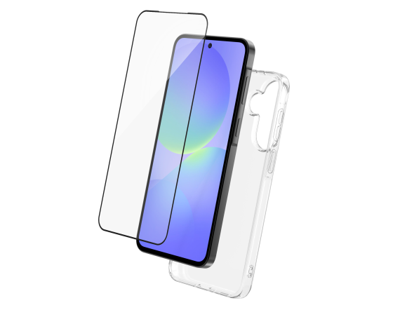 Pack 2 en 1 Coque Samsung Galaxy A37 5G Souple Transparente + Protège écran 2.5D  + SmartFrame™  - Certifié GRS Bigben