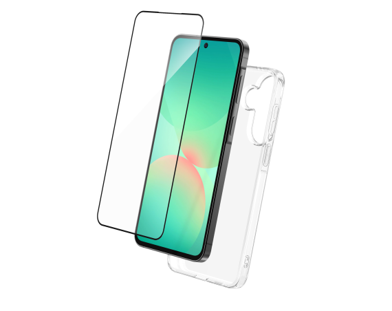 Pack 2 en 1 Coque Samsung Galaxy A57 5G Souple Transparente + Protège écran 2.5D  + SmartFrame™  - Certifié GRS Bigben