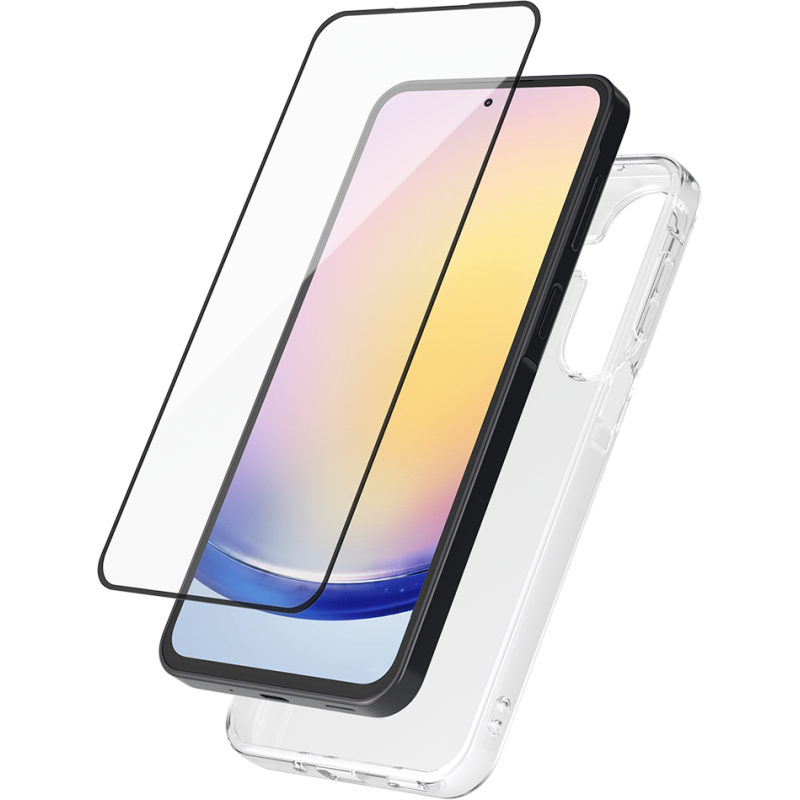 Pack 2 en 1 Coque Samsung Galaxy A27 5G Souple Transparente + Protège écran 2.5D  + SmartFrame™  - Certifié GRS Bigben