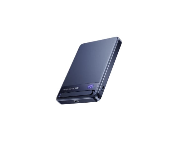 Powerbank sans fil MagSafe MagPro Slim 10000mAh 1 port USB C 25W Qi2.2 Stand + Câble attaché Bleu
