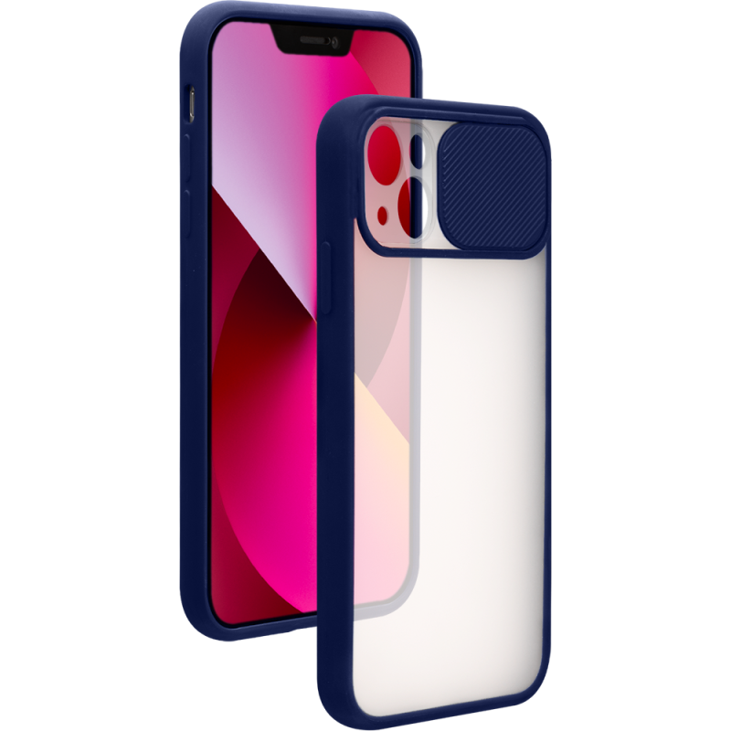 Coque Apple iPhone 13 Slide Contour Bleu Bigben