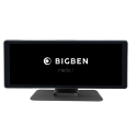 Ecran multimédia de voiture 10" Carplay/Android Auto/MirrorLink avec DashCam intégrée Fixation tableau de bord Noir