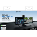Ecran multimédia de voiture 10" Carplay/Android Auto/MirrorLink avec DashCam intégrée Fixation tableau de bord Noir