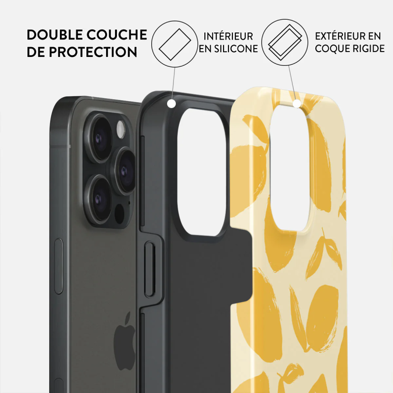 Coque MagSafe iPhone 15 Pro Max Tough Motifs Lemon Tart Burga