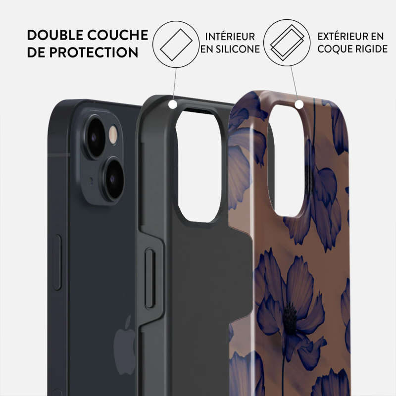 Coque MagSafe iPhone 15 Tough Motifs Velvet Night Burga