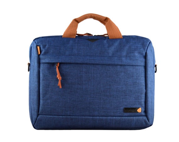 Mallette PC 14.1" Moderne Plus Souple Bleue et Marron Tech Air