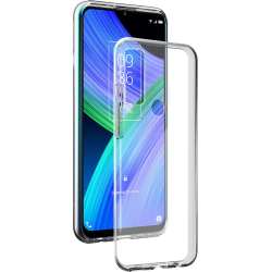 Coque TCL 20R 5G Silisoft souple Transparente Noire Bigben