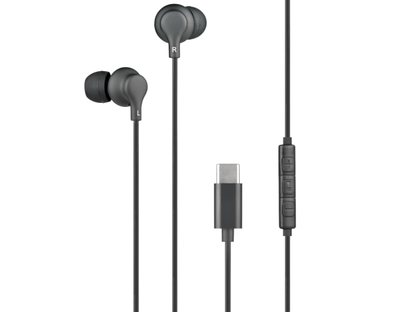 Ecouteurs USB C Noir Bigben